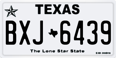 TX license plate BXJ6439