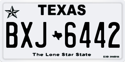 TX license plate BXJ6442