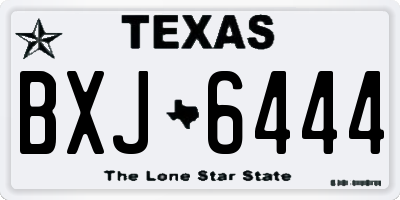 TX license plate BXJ6444