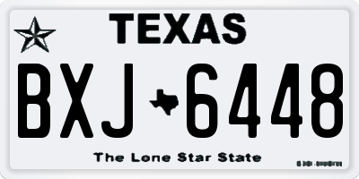 TX license plate BXJ6448