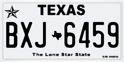 TX license plate BXJ6459