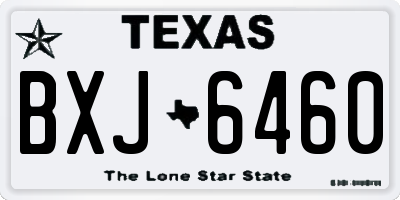 TX license plate BXJ6460
