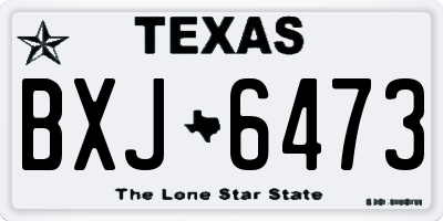 TX license plate BXJ6473