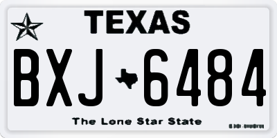 TX license plate BXJ6484