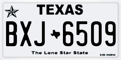 TX license plate BXJ6509