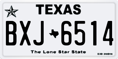 TX license plate BXJ6514