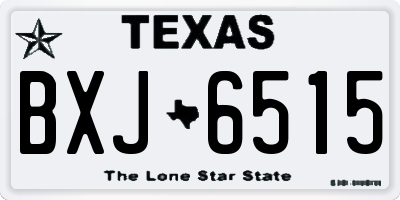 TX license plate BXJ6515