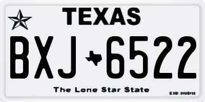 TX license plate BXJ6522