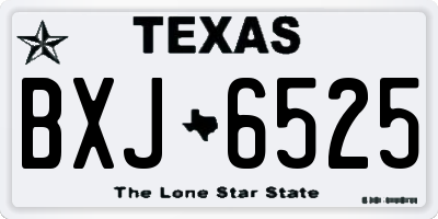 TX license plate BXJ6525