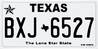 TX license plate BXJ6527