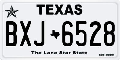 TX license plate BXJ6528