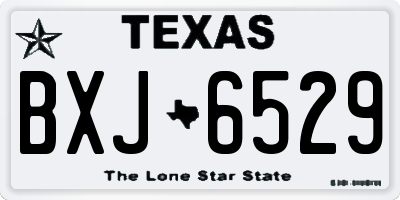 TX license plate BXJ6529