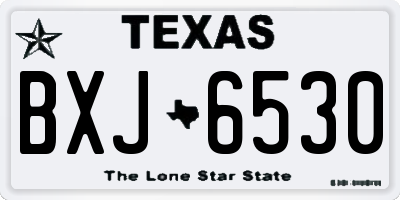 TX license plate BXJ6530