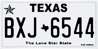 TX license plate BXJ6544