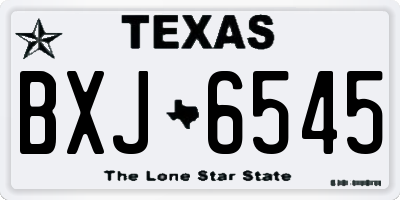 TX license plate BXJ6545