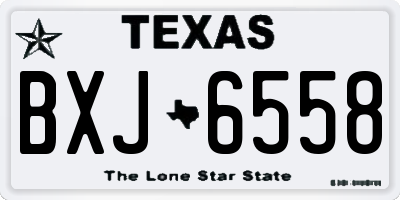 TX license plate BXJ6558