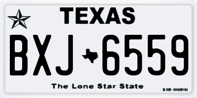 TX license plate BXJ6559