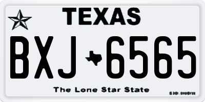 TX license plate BXJ6565