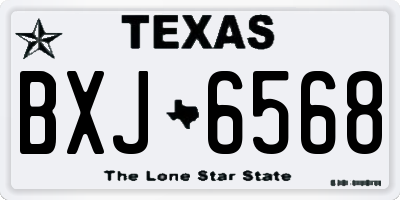TX license plate BXJ6568