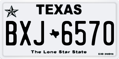 TX license plate BXJ6570