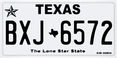 TX license plate BXJ6572