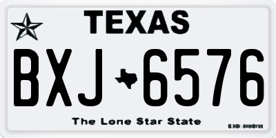 TX license plate BXJ6576
