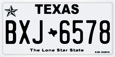 TX license plate BXJ6578
