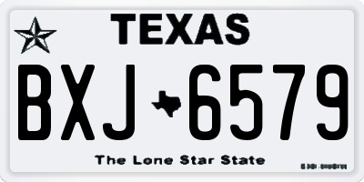 TX license plate BXJ6579