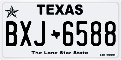 TX license plate BXJ6588