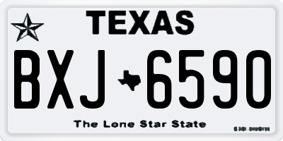 TX license plate BXJ6590