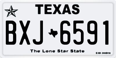 TX license plate BXJ6591