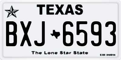 TX license plate BXJ6593