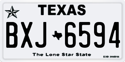 TX license plate BXJ6594