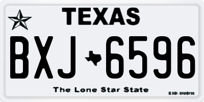 TX license plate BXJ6596