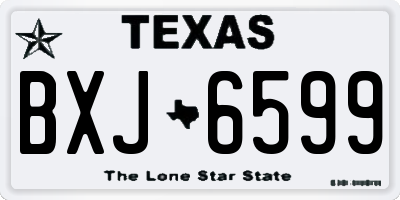 TX license plate BXJ6599