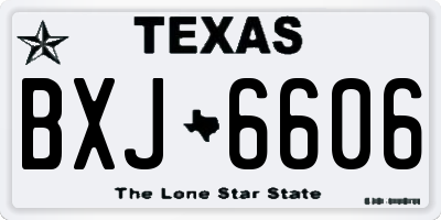 TX license plate BXJ6606