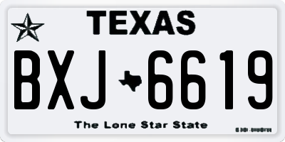 TX license plate BXJ6619