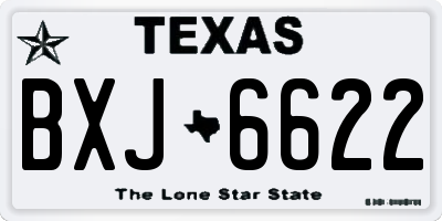 TX license plate BXJ6622