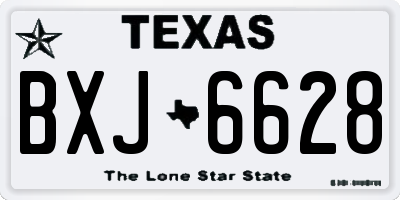 TX license plate BXJ6628