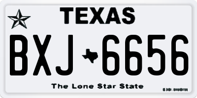 TX license plate BXJ6656