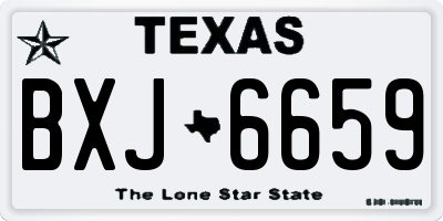 TX license plate BXJ6659