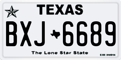 TX license plate BXJ6689