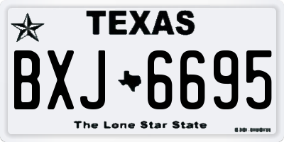 TX license plate BXJ6695
