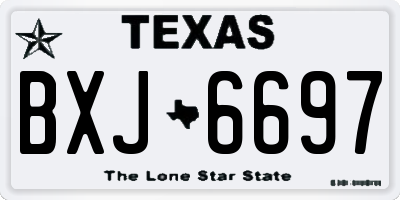 TX license plate BXJ6697