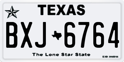 TX license plate BXJ6764