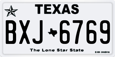 TX license plate BXJ6769