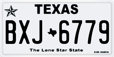 TX license plate BXJ6779