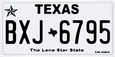 TX license plate BXJ6795