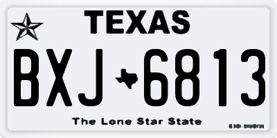TX license plate BXJ6813