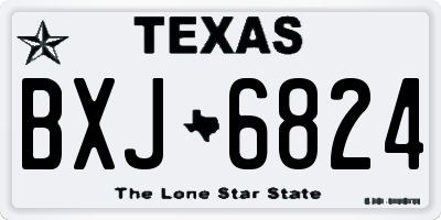 TX license plate BXJ6824